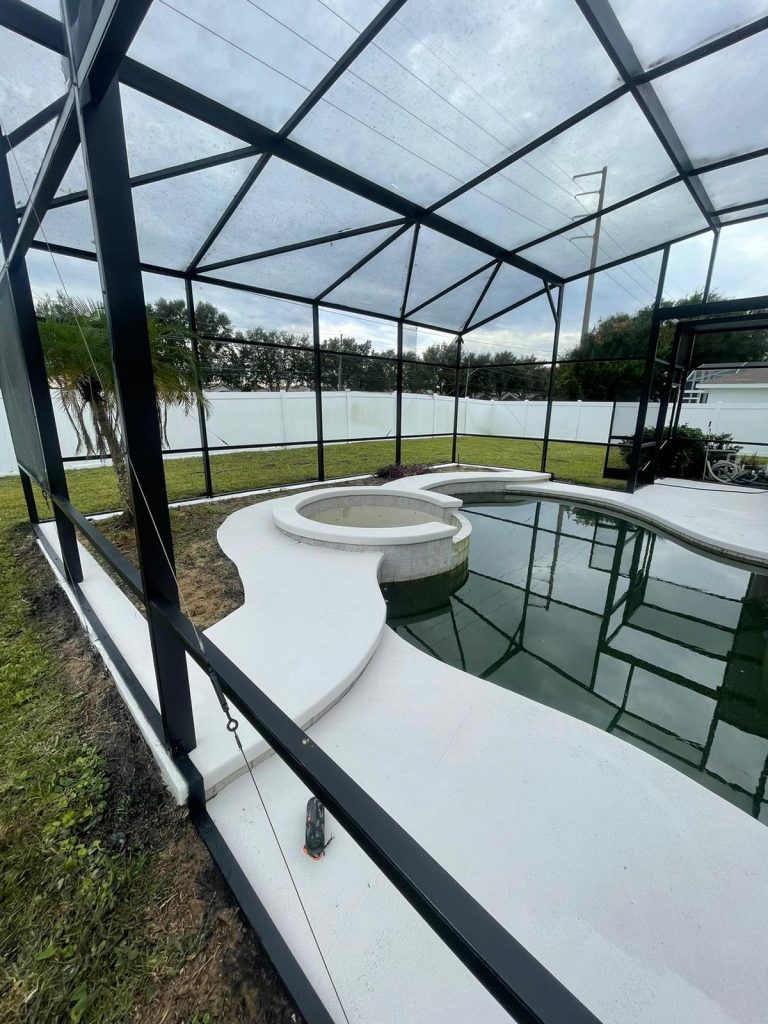 pool enclosure paint